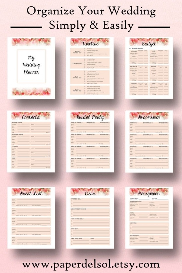 Printable Wedding Calendar ~ Wedding Invitation Collection