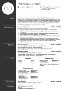 Resume Examplesreal People: Insurance Underwriter Resume