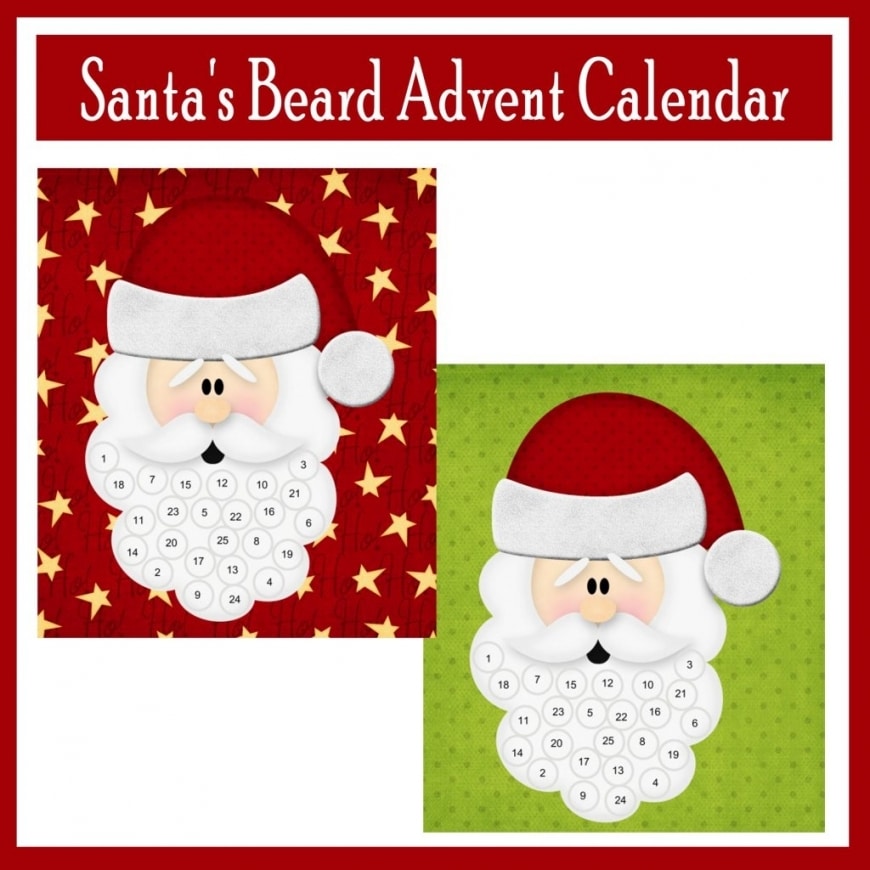 Advent Calendar Santa Beard 2020