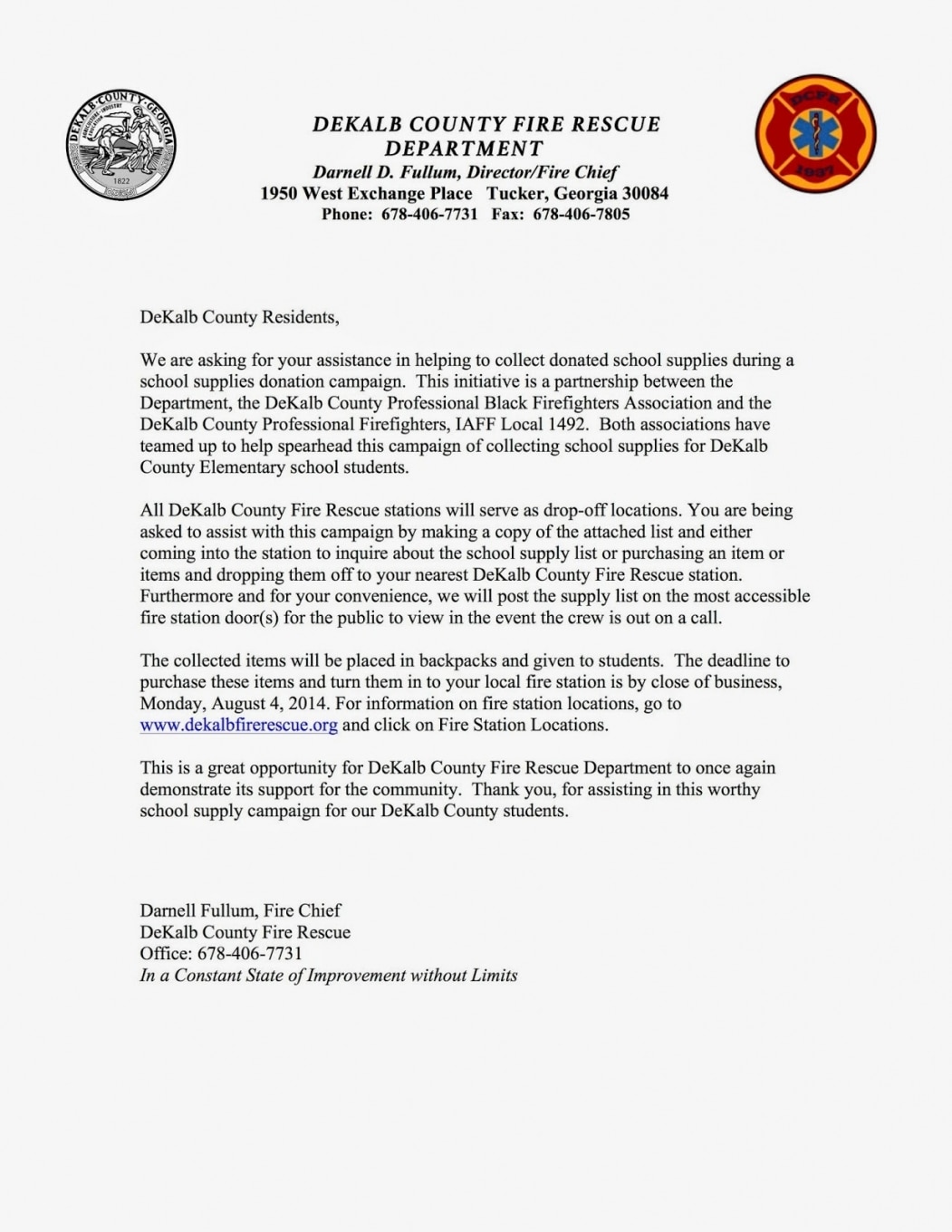 School Supplies: School Supplies Donation Request