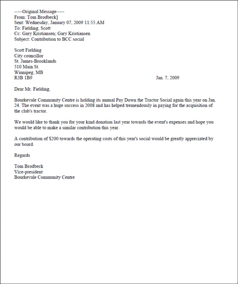 Sample Thank You Letter For Donation Of School Supplies
