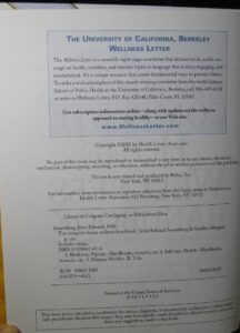 University Of California Berkeley Wellness Letter