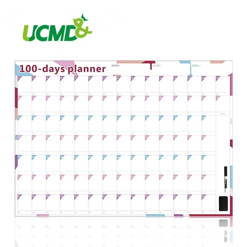 100 Days Countdown Calendar Chart