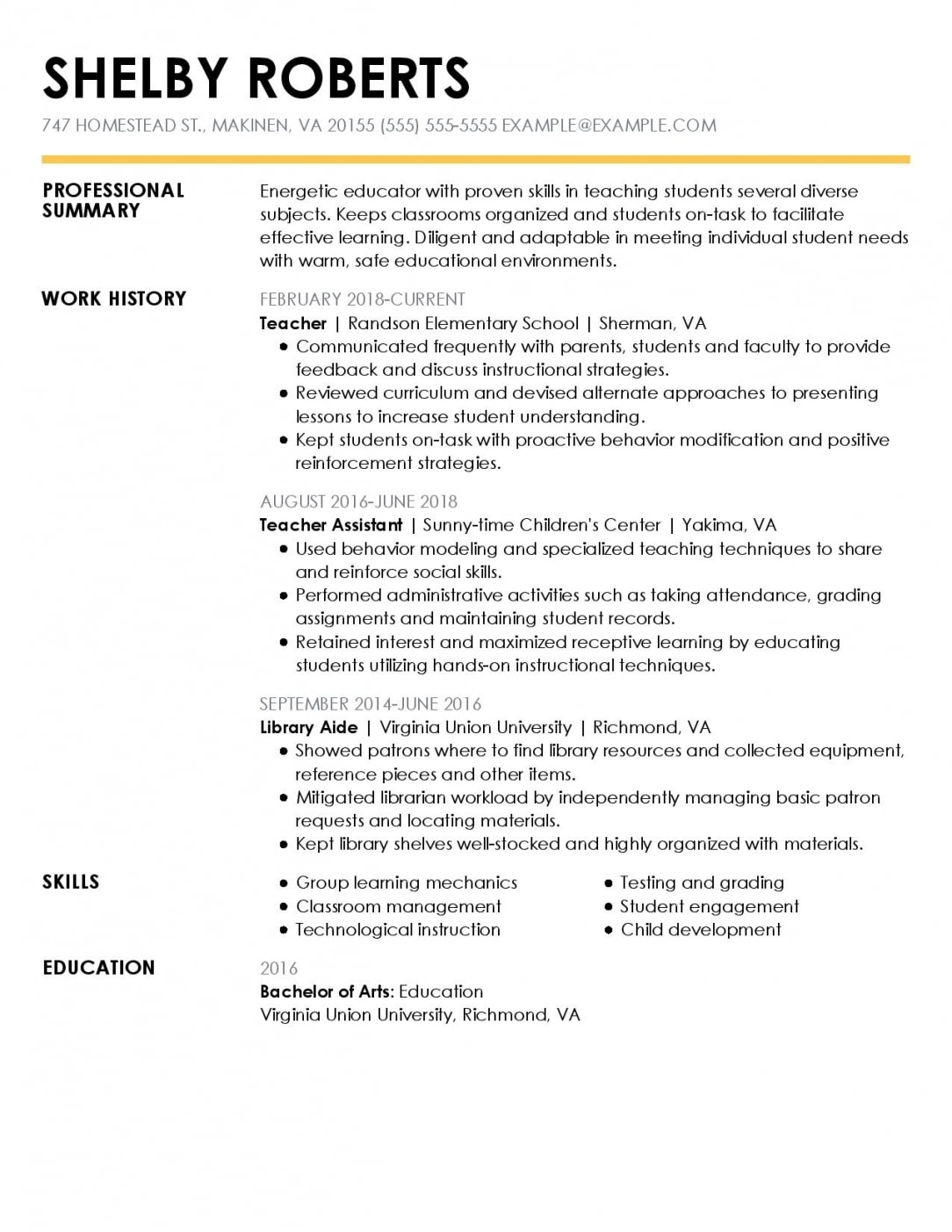 Example Of A Professional Summary On A Resume
