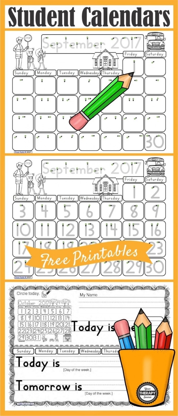 Free Printable Circle Time Calendar