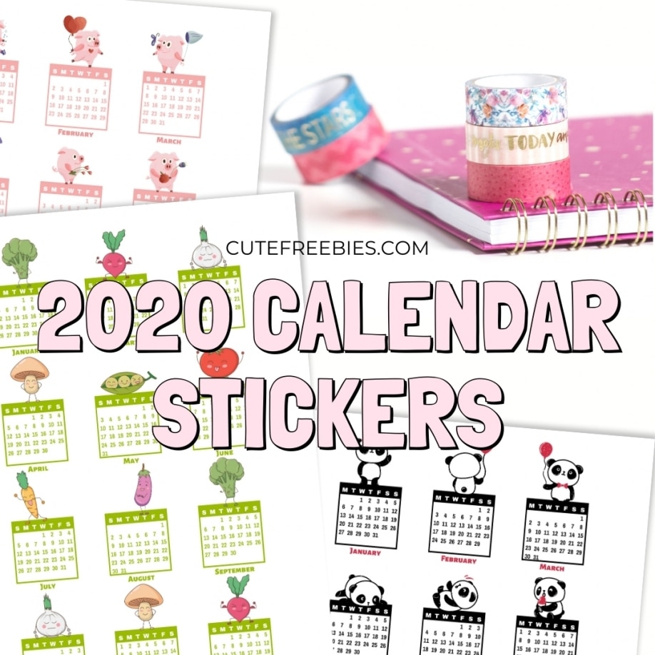 Free Printable Calendar Stickers