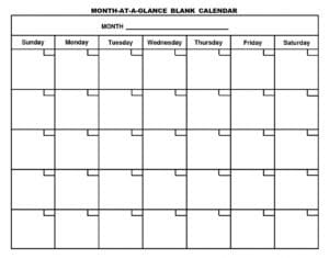 Free-Printable-Month-At-A-Glance-Blank-Calendar (1506