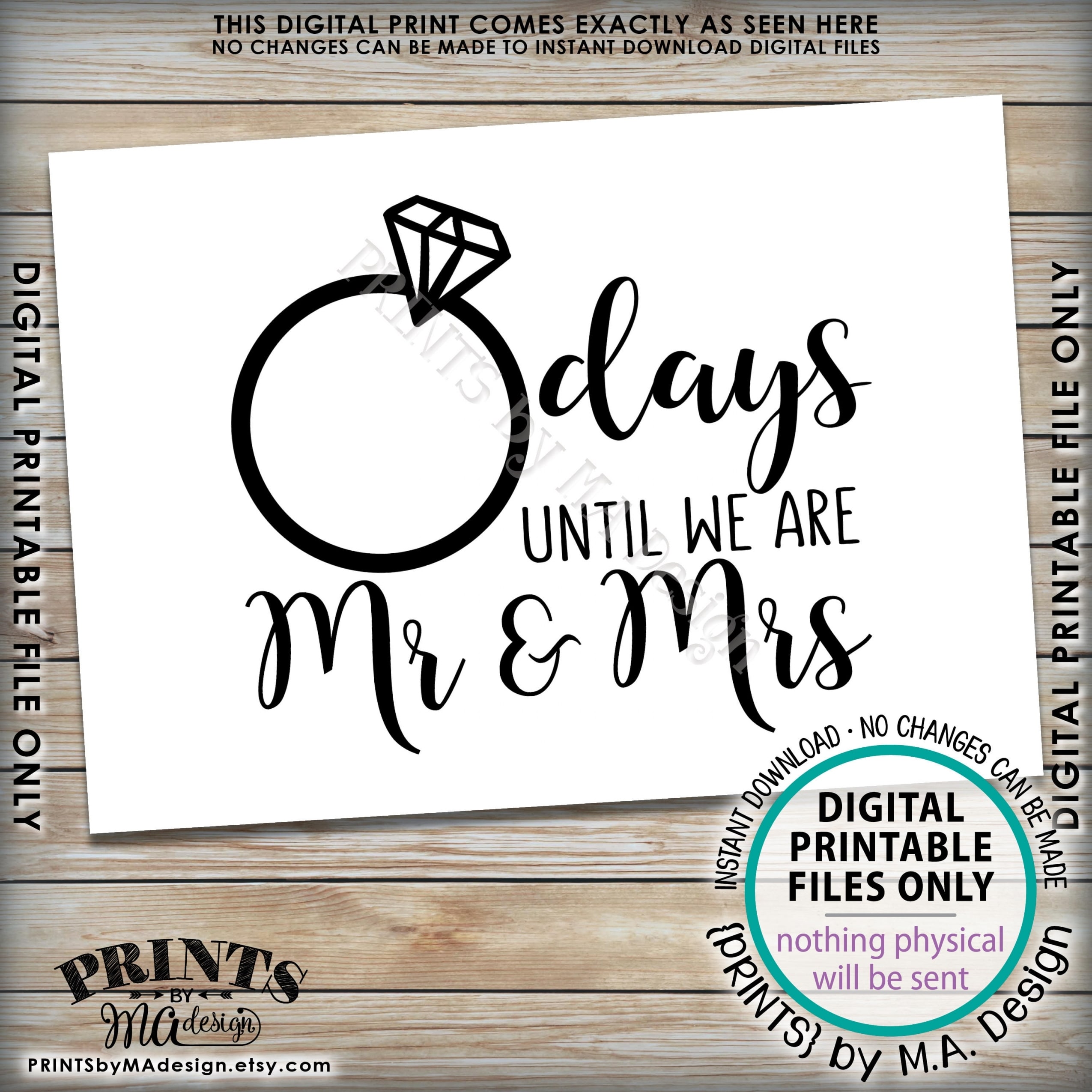 Wedding Countdown Printable