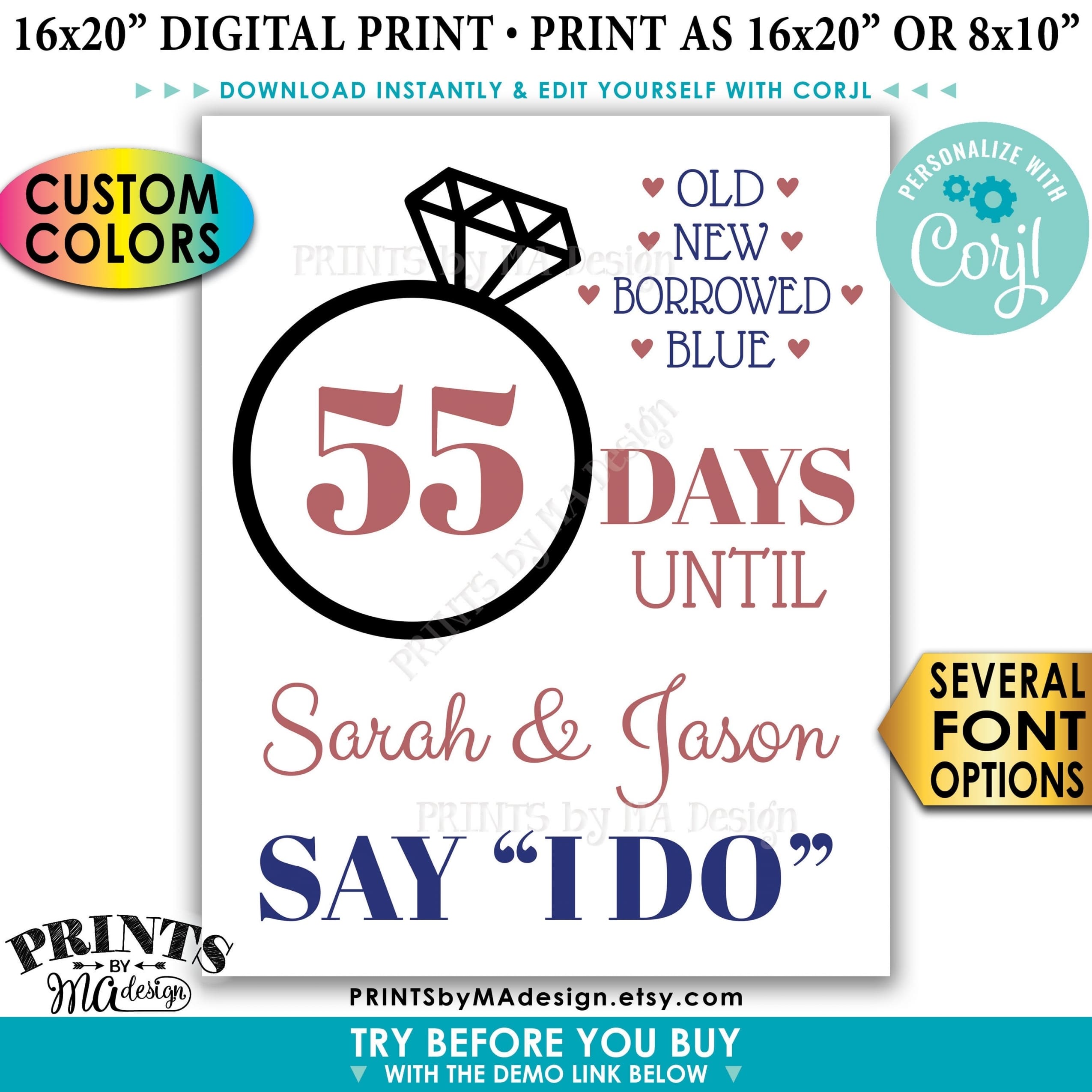 Wedding Countdown Printable